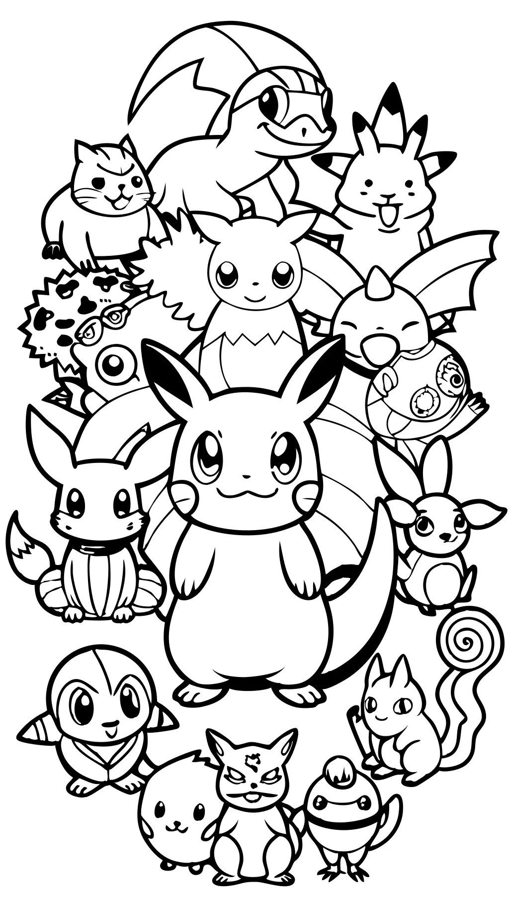 coloriages à imprimé pokemon